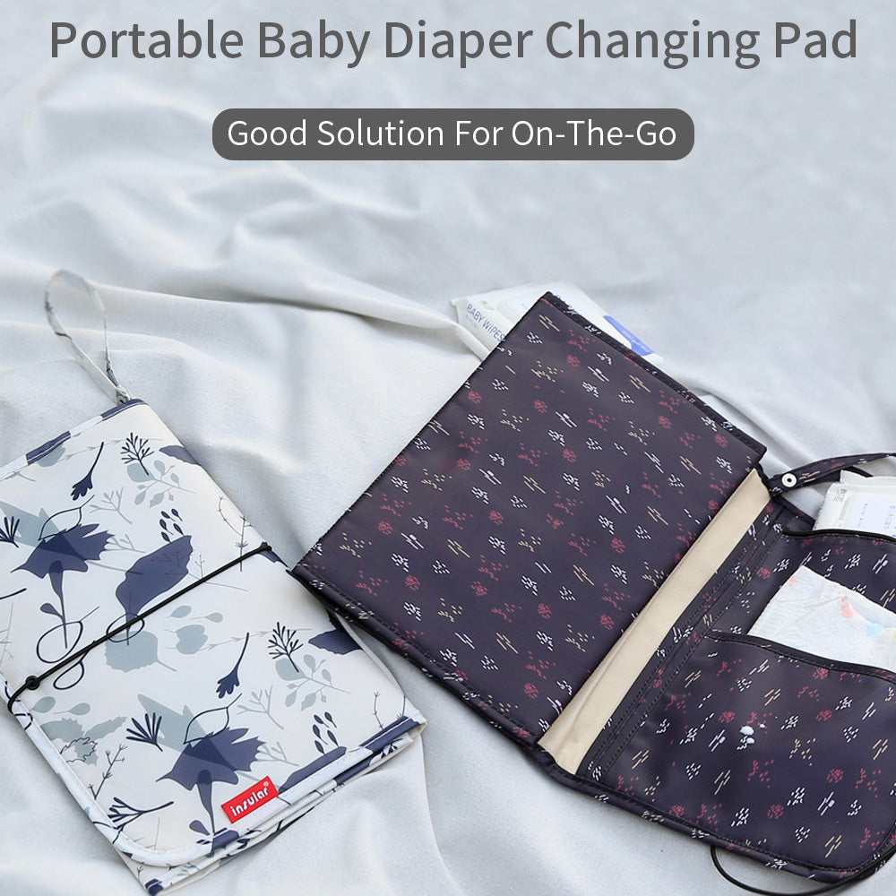 Baby Print Portable Diaper Changing Pad Waterproof Travel Changing Mat Station - Little Kooma