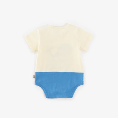Baby Splicing Bodysuit w Penguin Shark Whale - 1009 - Little Kooma