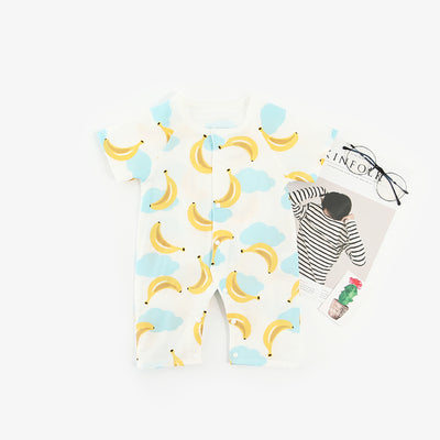 Baby Fruits Gauze Romper Front Buttons - 1006 - Little Kooma