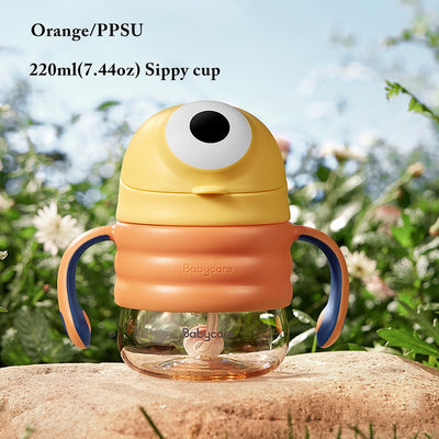 Babycare Baby Sippy Cup PPSU/Tritan BPA Free Baby Drinking Cup With Straw Kids Water Bottle 220/300ml Pudizzy Series - Little Kooma