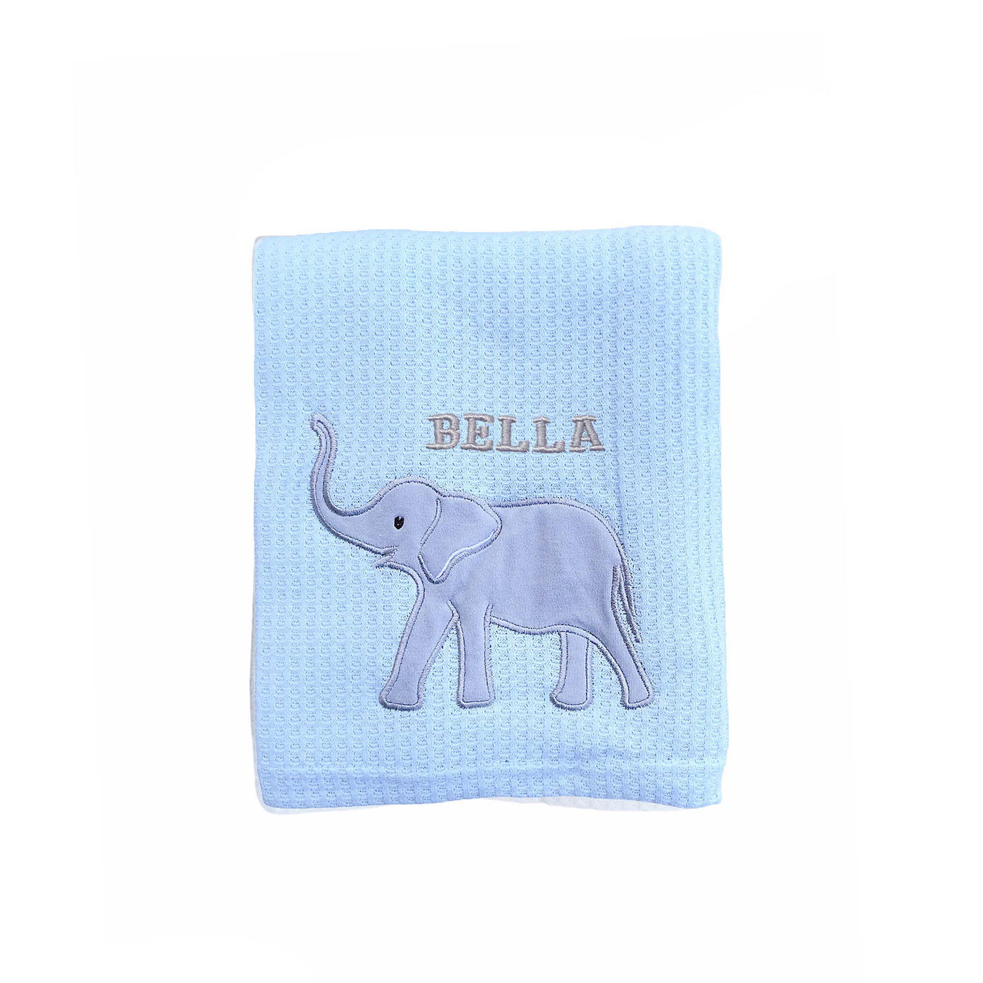Personalised Customized Baby Knit Waffle Blanket - Little Kooma