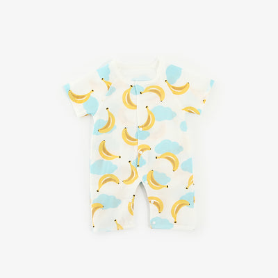 Baby Fruits Gauze Romper Front Buttons - 1006 - Little Kooma