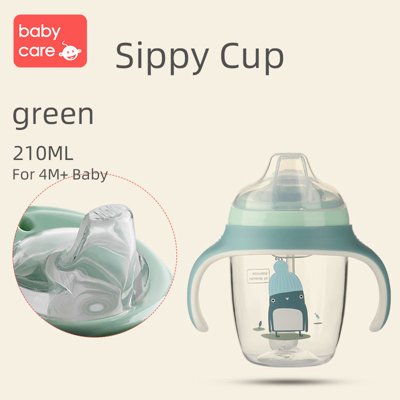 Babycare Baby Sippy Cups Training Cup Water Drinking Bottle Straw Cup 210ml 300ml - Little Kooma