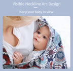 Breathable Cotton Baby Feeding Nursing Cover Mummy Breastfeeding Cover Poncho Shawl Stroller Blanket - Little Kooma