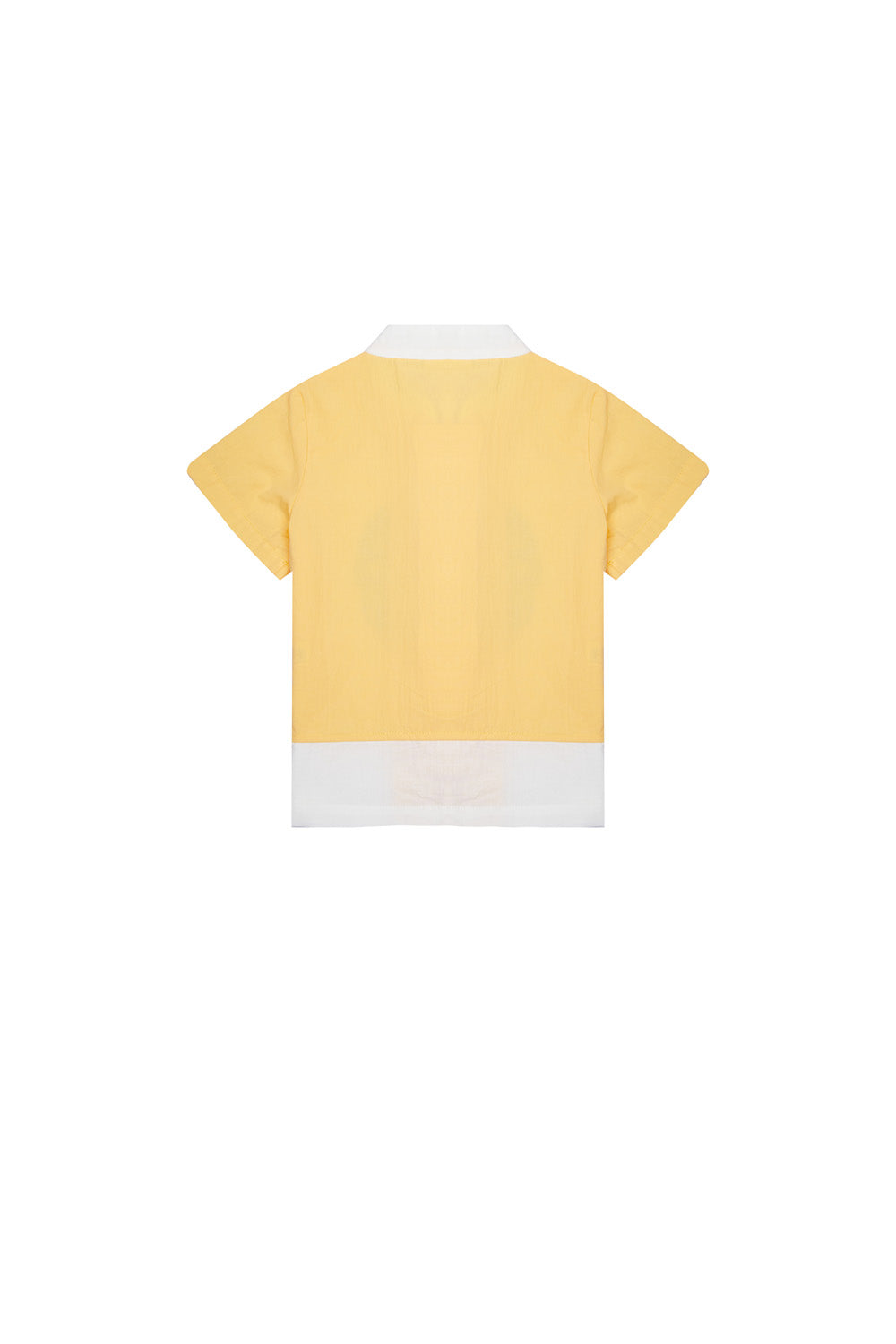 Baby Kids Boys Chinese Character Fu Cheongsam Set Yellow Top n Blue Shorts CNY Chinese New Year Outfit - Little Kooma