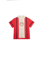 Baby Kids Boys Fake Two Piece Cheongsam Set Red Top n Black Shorts CNY Chinese New Year Outfit - Little Kooma