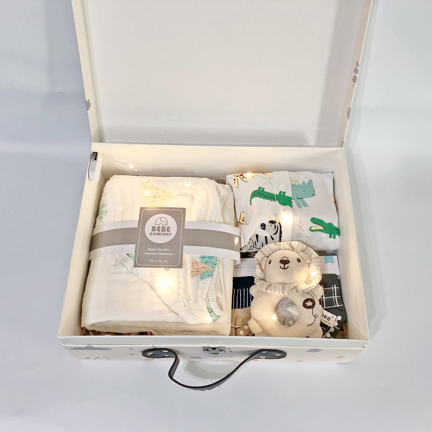 New Born Baby Boy LED Light Gift Box 7 Pcs Animal Set 2022 - Little Kooma