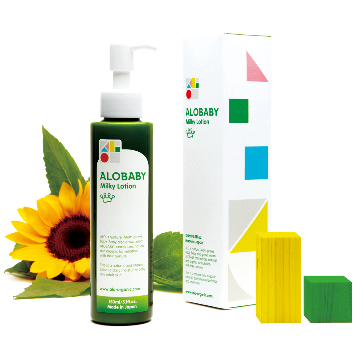 Alobaby Milky Lotion (150ml/380ml) - Organic Baby Moisturizer - Little Kooma