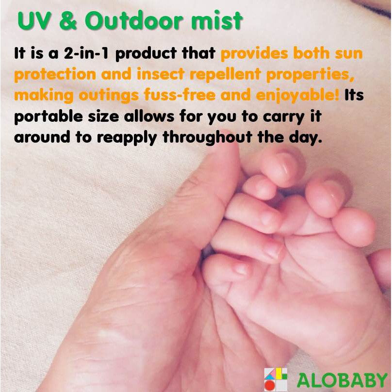 ALOBABY UV & Outdoor Mist [2-in-1 Sunscreen and Insect Repellent] - Little Kooma